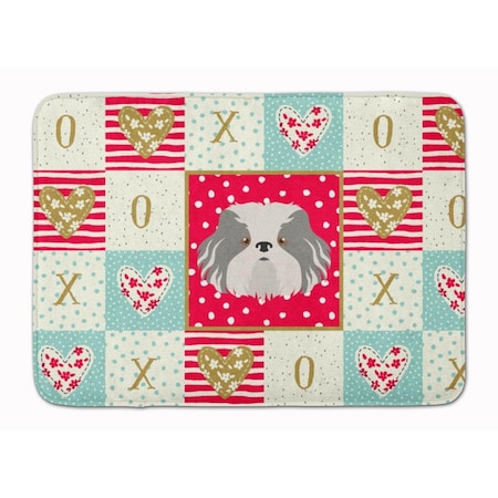 Carolines Treasures 19 x 27 in. Odis Dog Love Machine Washable Memory Foam Mat CK5223RUG